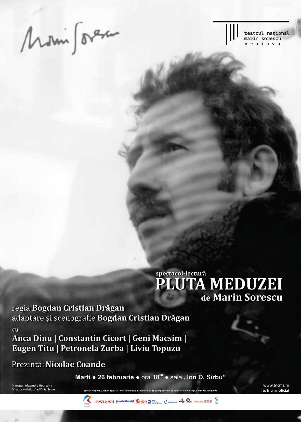 prince Reproduce To the truth Marin Sorescu – “Pluta Meduzei”, spectacol-lectură la Naționalul craiovean  - Agentia de cArte
