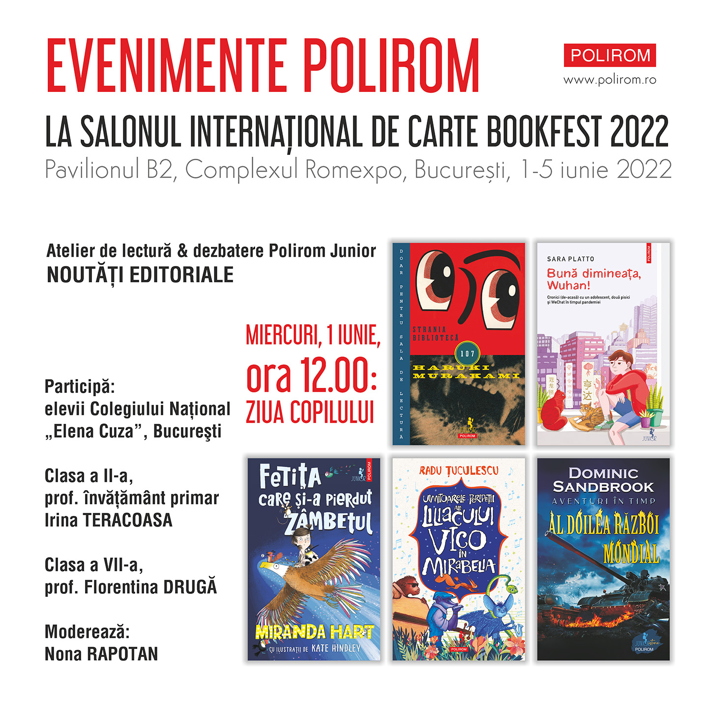 Warning The trail To position Editura Polirom la Bookfest 2022. Noutăţi, reduceri, evenimente - Agentia  de cArte